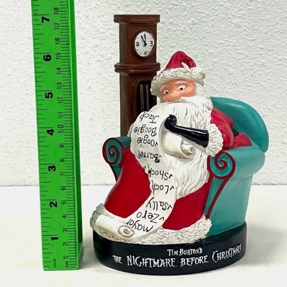 Nightmare Before Christmas The Mayor Santa Naughty List Chair Grandfather Clock - Picture 8 of 11